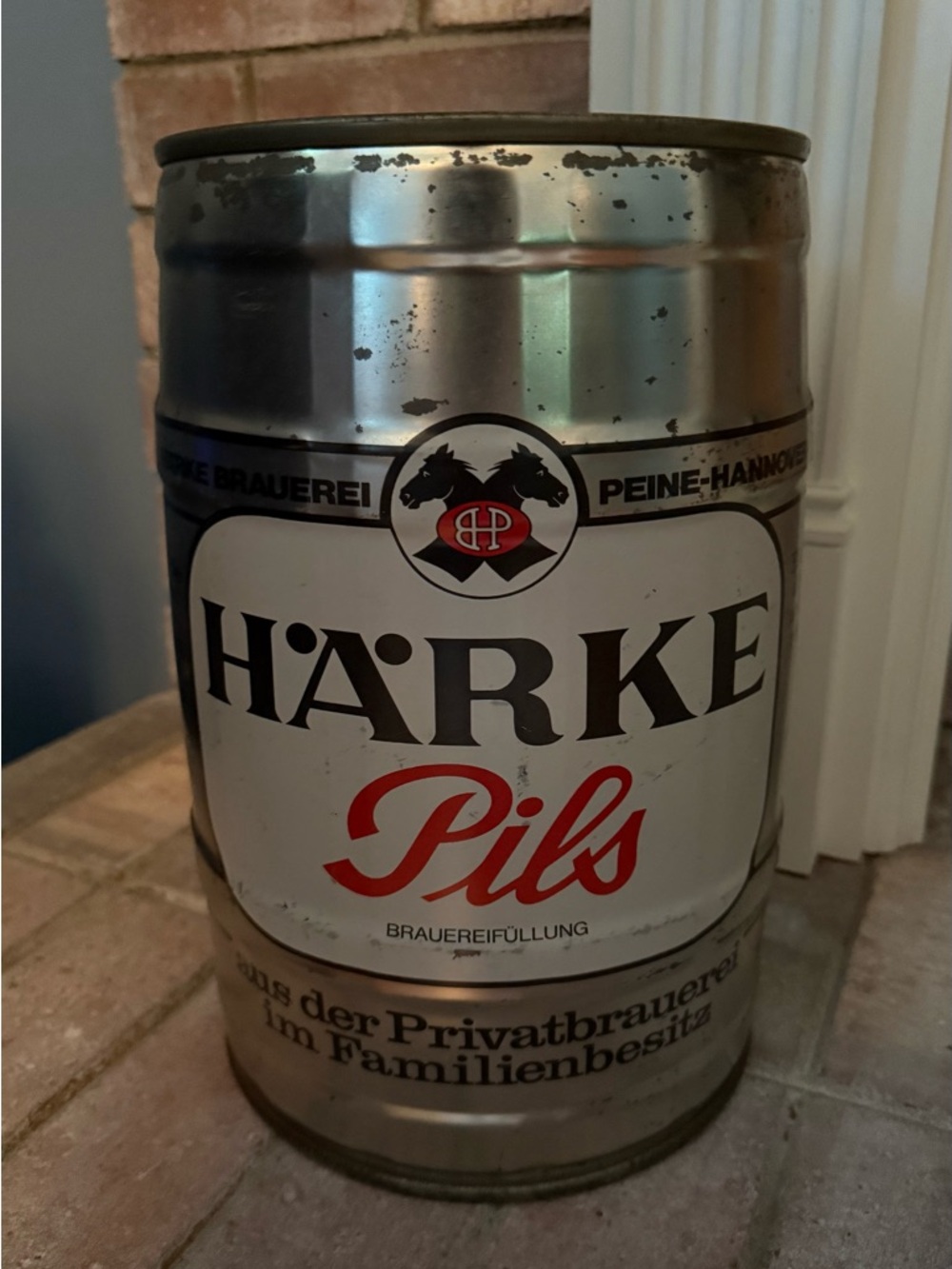 Empty German Beer Display Keg